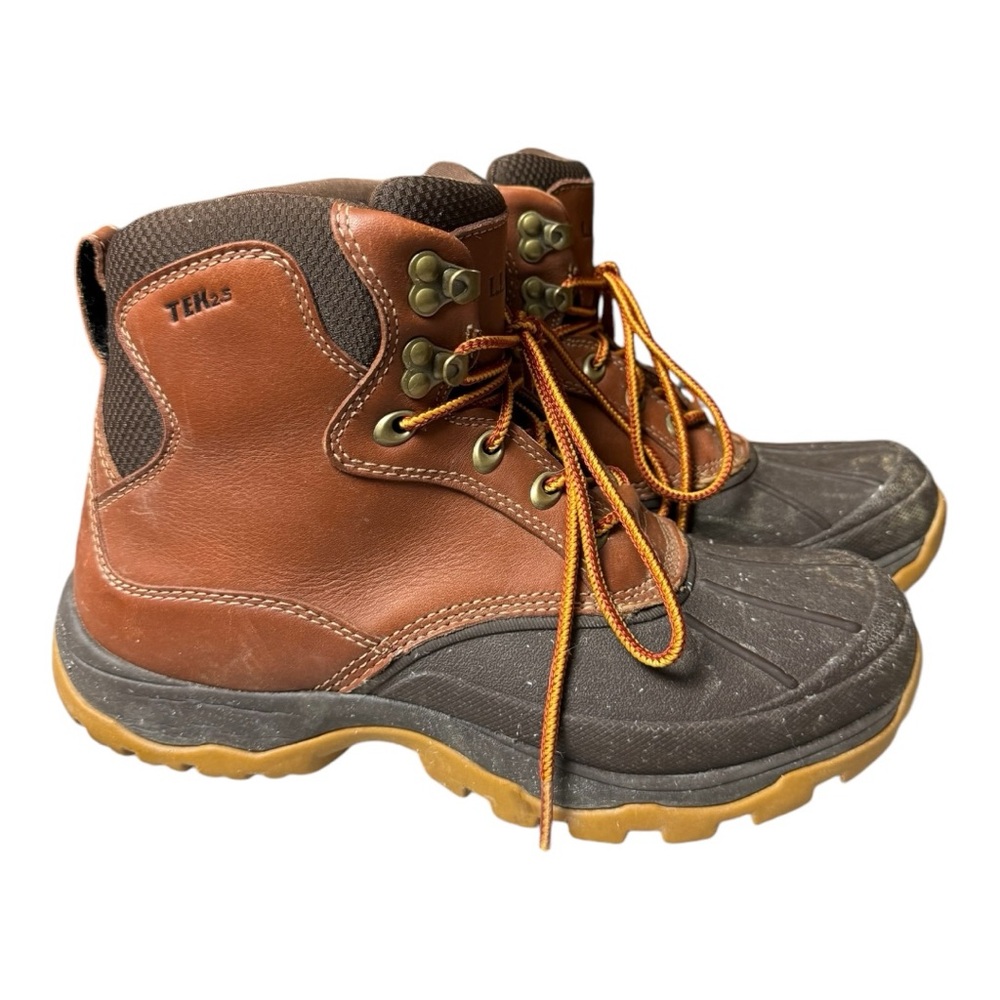 L.L. Bean Brown and Black Lace Up Boots